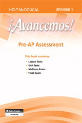 Pre-AP Assessment Level 1A, Level 1B, and Level 1-9780547906317
